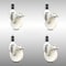 Service Caster 4 Inch 316SS Nylon Wheel Swivel 1-1/4 Inch Expanding Stem Caster Set Lock Brake SCC-SS316TTLEX20S414-NYS-114-4 - alternate 1